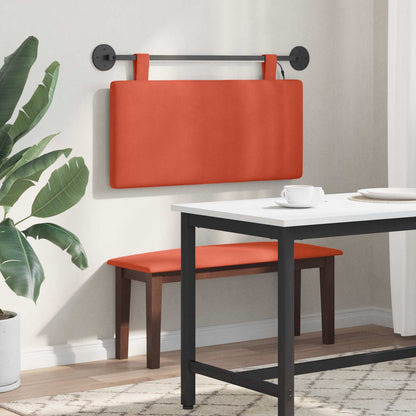 Hangend hoofdbord Met LED-verlichting Rood-oranje Katoen Stof