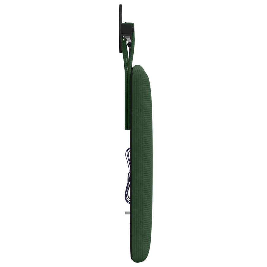 Hangend hoofdbord Met LED-verlichting Jungle Groen Katoen Stof