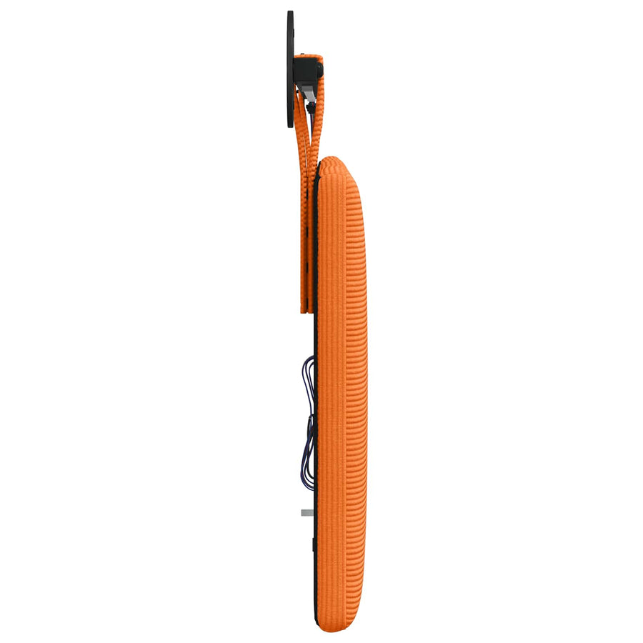 Hangend hoofdbord Met LED-verlichting Oranje Katoen Stof