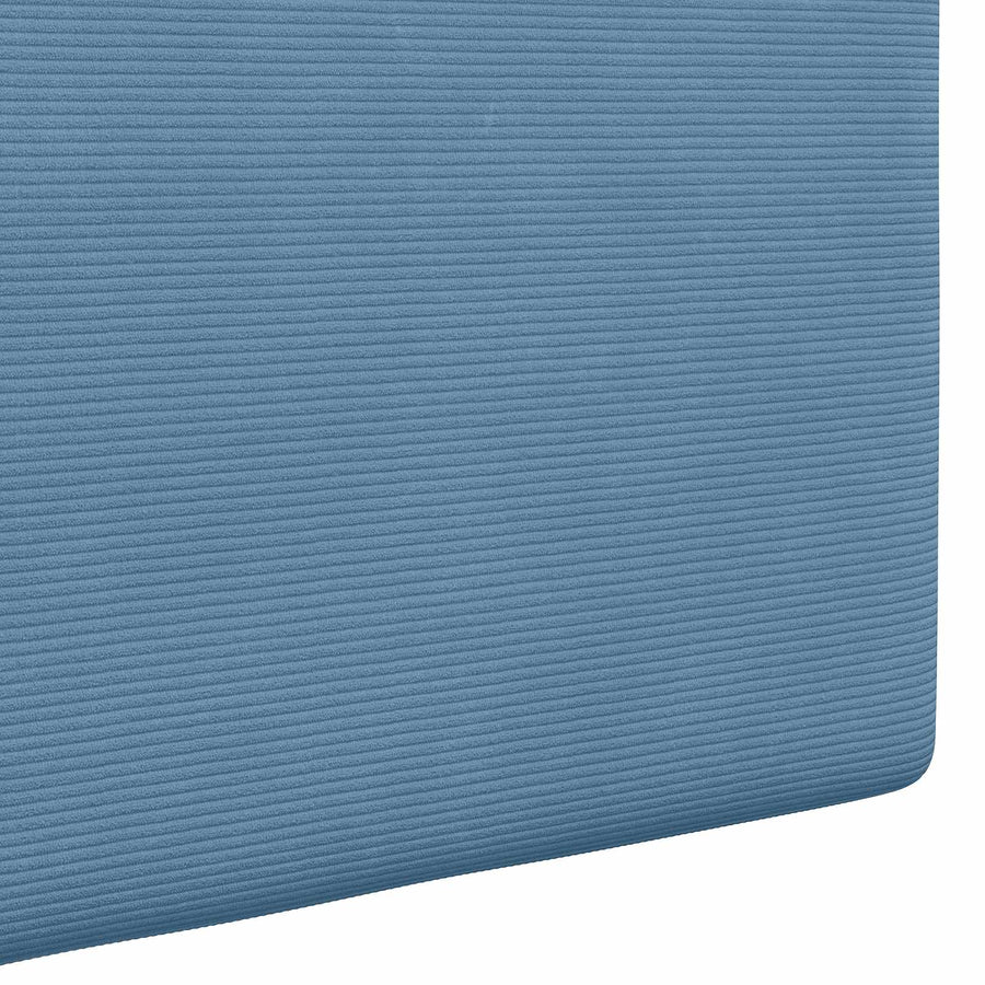 Hangend hoofdbord Met LED-verlichting Blauw Katoen Stof