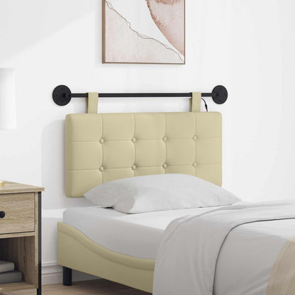 Hangend hoofdbord Met LED-verlichting Crèmekleurig Kunstleer