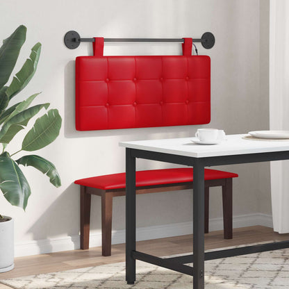 Hangend hoofdbord Met LED-verlichting Rood Kunstleer