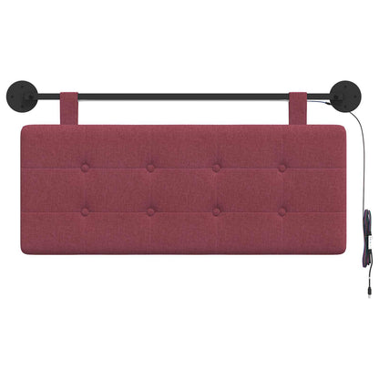 Hangend hoofdbord Met LED-verlichting Wijnrood Stof