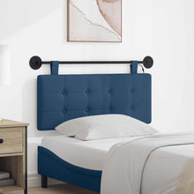 Hangend hoofdbord Met LED-verlichting Blauw Stof