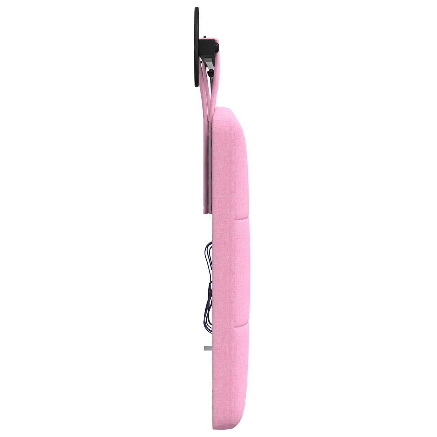Hangend hoofdbord Met LED-verlichting Roze Stof
