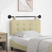Hoofdbord 110x55x5 cm crèmekleurig kunstleer met LED