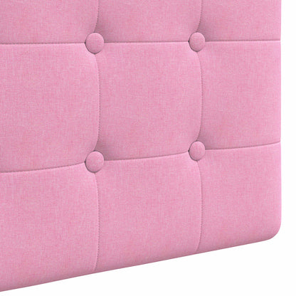 Hangend hoofdbord Met LED-verlichting Roze Stof