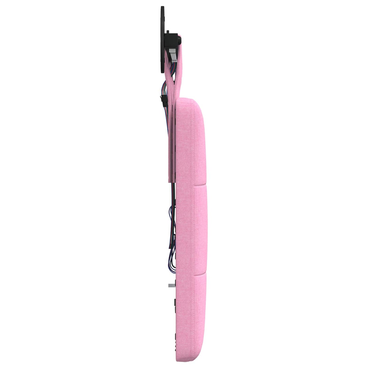 Hangend hoofdbord Met LED-verlichting Roze Stof