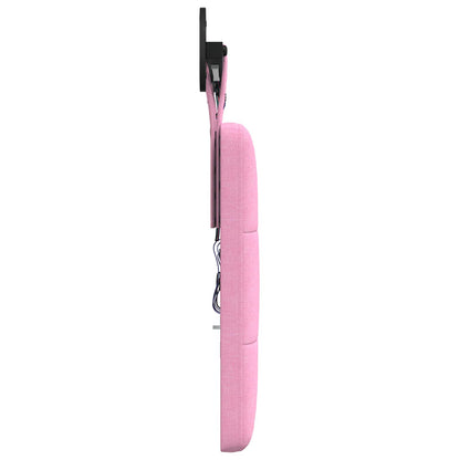 Hangend hoofdbord Met LED-verlichting Roze Stof