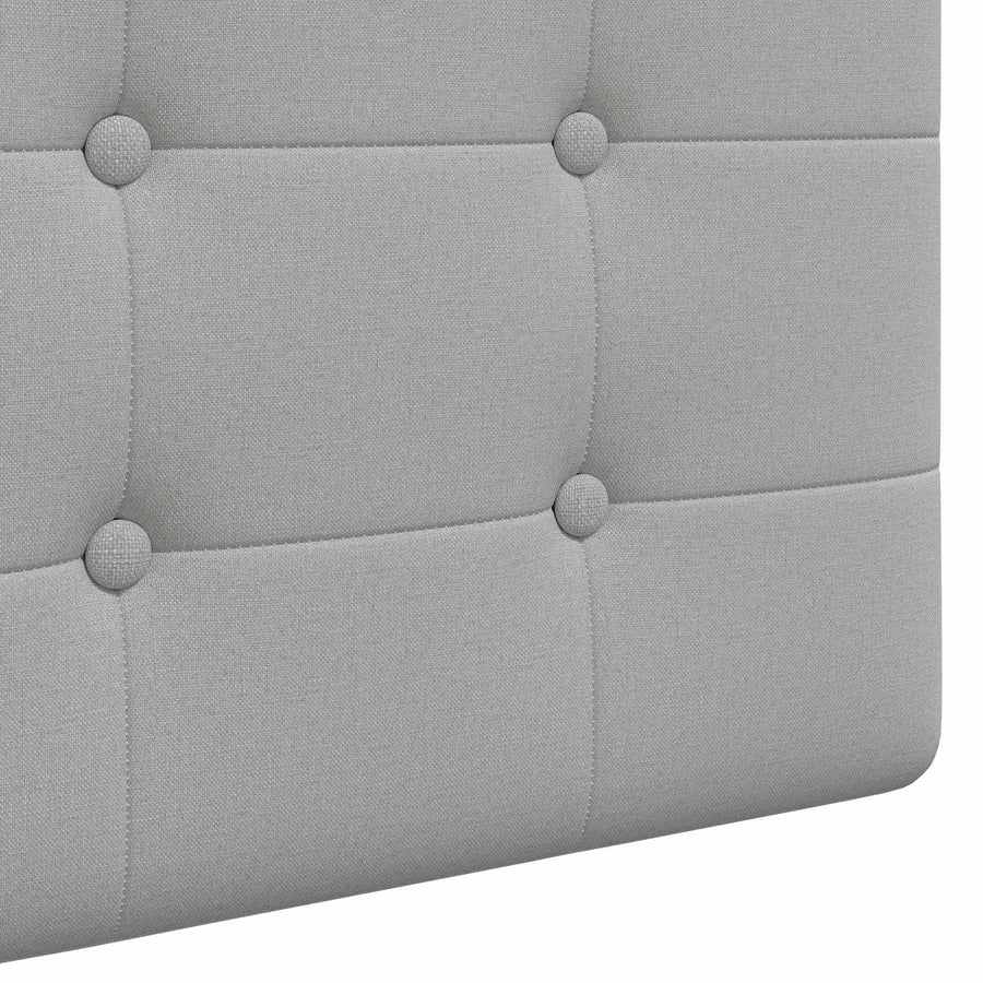 Hangend hoofdbord Met LED-verlichting Wolkengrijs Stof