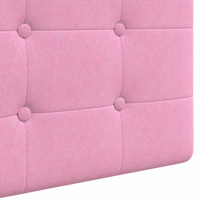Hangend hoofdbord Met LED-verlichting Roze Stof