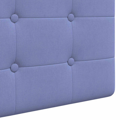 Hangend hoofdbord Met LED-verlichting Jeans Blauw Stof