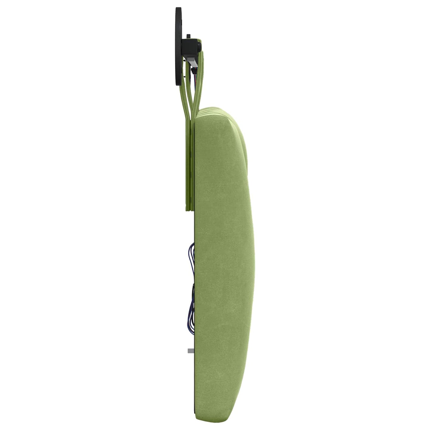 Hangend hoofdbord Met LED-verlichting Lichtgroen Fluweel