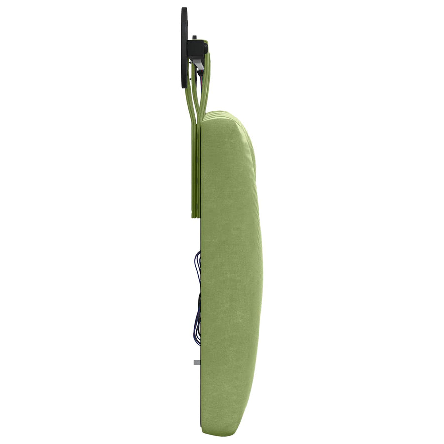 Hangend hoofdbord Met LED-verlichting Lichtgroen Fluweel