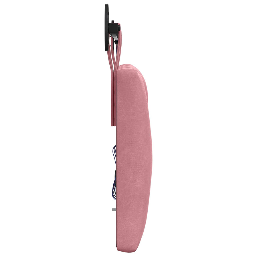 Hangend hoofdbord Met LED-verlichting Roze Fluweel