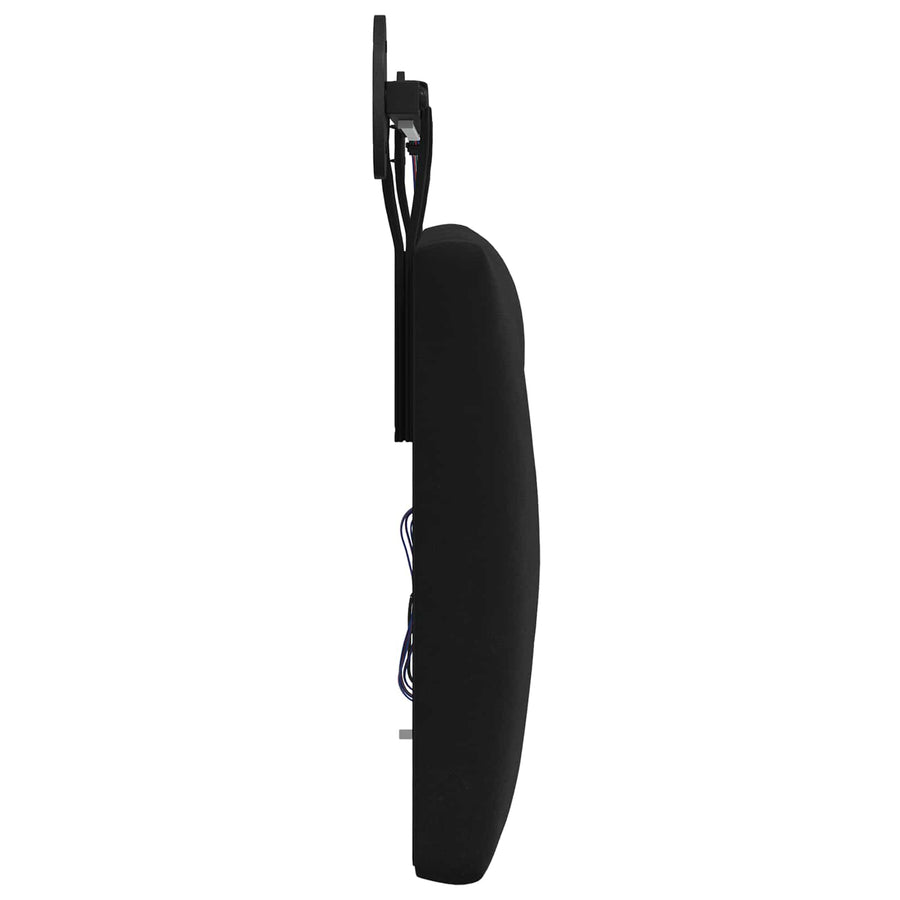 Hangend hoofdbord Met LED-verlichting Zwart Fluweel