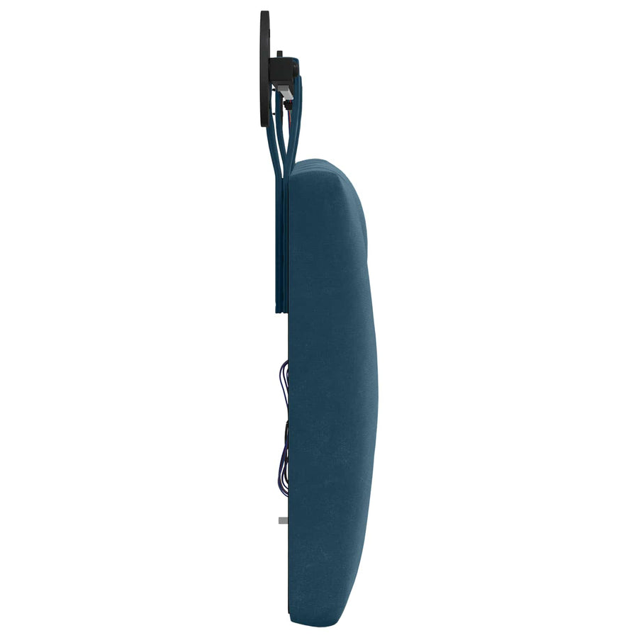 Hangend hoofdbord Met LED-verlichting Blauw Fluweel