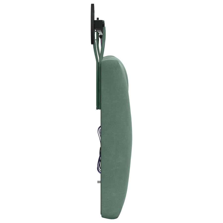 Hangend hoofdbord Met LED-verlichting Zeegroen Fluweel