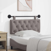 Hoofdbord 110x55x7 cm taupe stof met LED