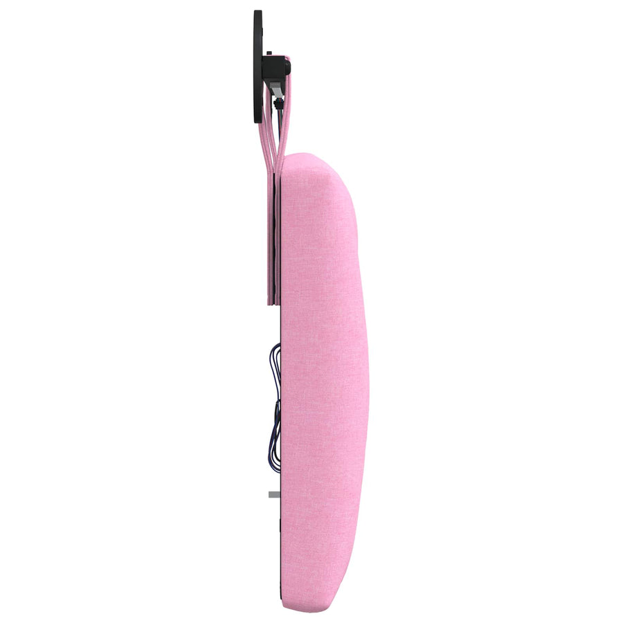 Hangend hoofdbord Met LED-verlichting Roze Stof