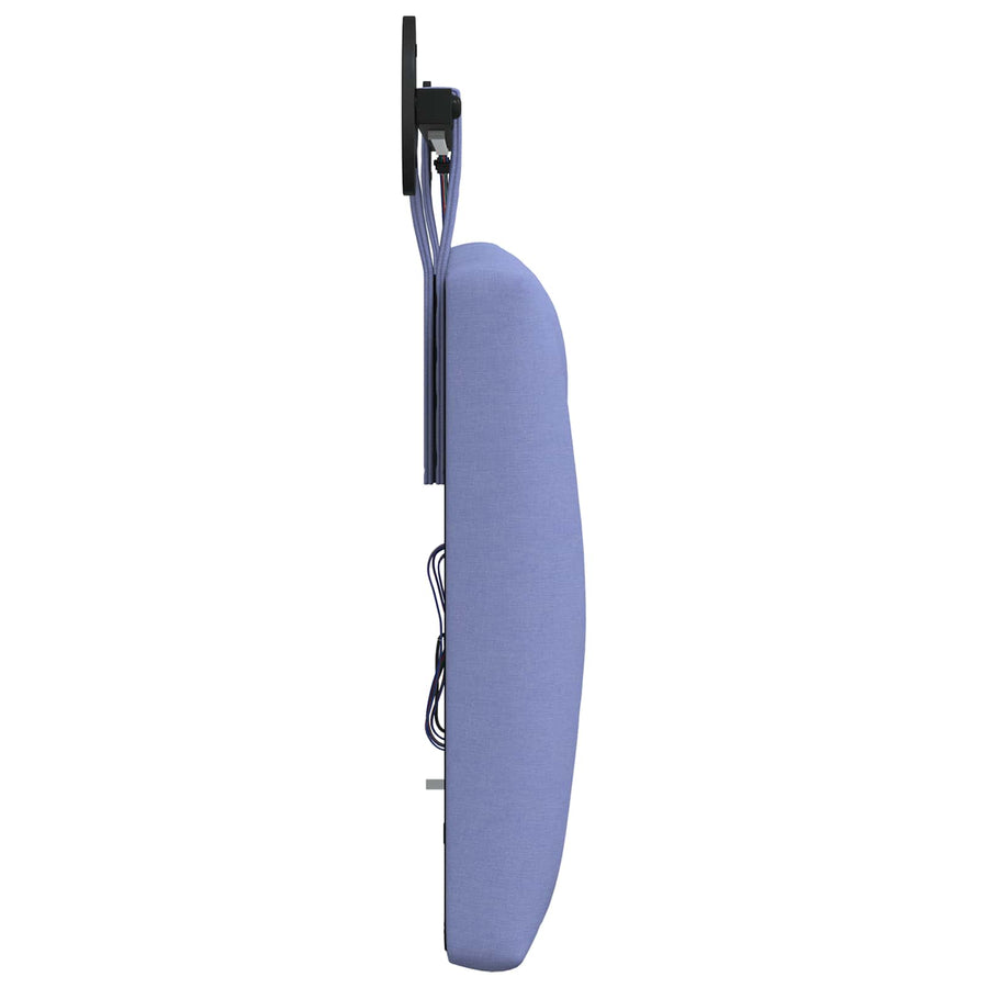 Hangend hoofdbord Met LED-verlichting Jeans Blauw Stof