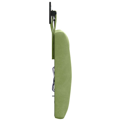 Hangend hoofdbord Met LED-verlichting Lichtgroen Fluweel