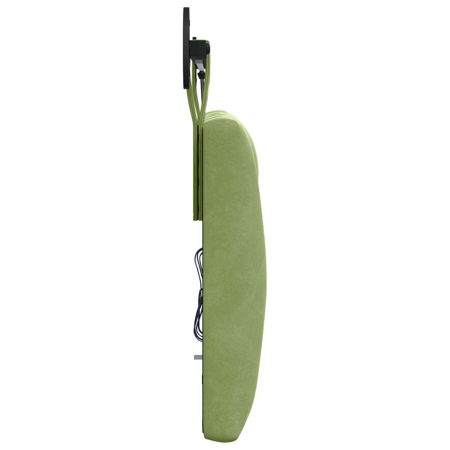Hangend hoofdbord Met LED-verlichting Lichtgroen Fluweel