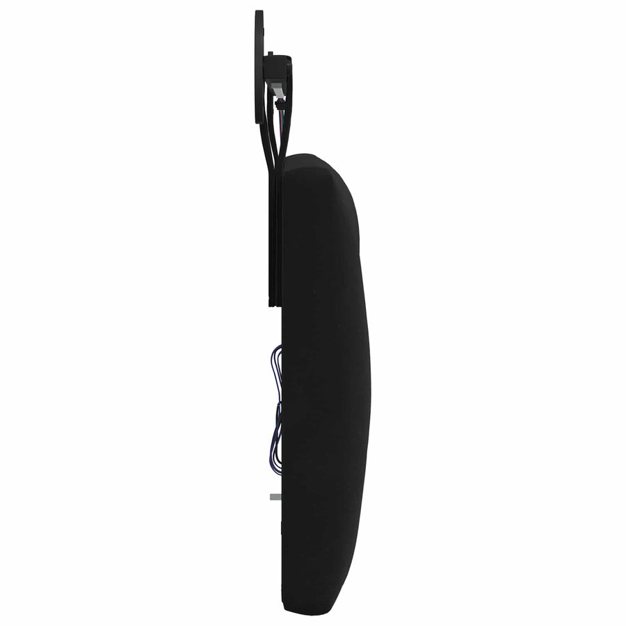 Hangend hoofdbord Met LED-verlichting Zwart Fluweel