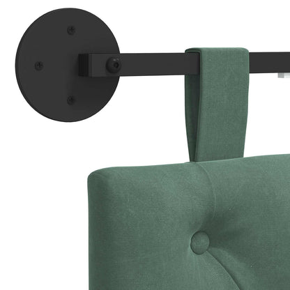 Hangend hoofdbord Met LED-verlichting Zeegroen Fluweel