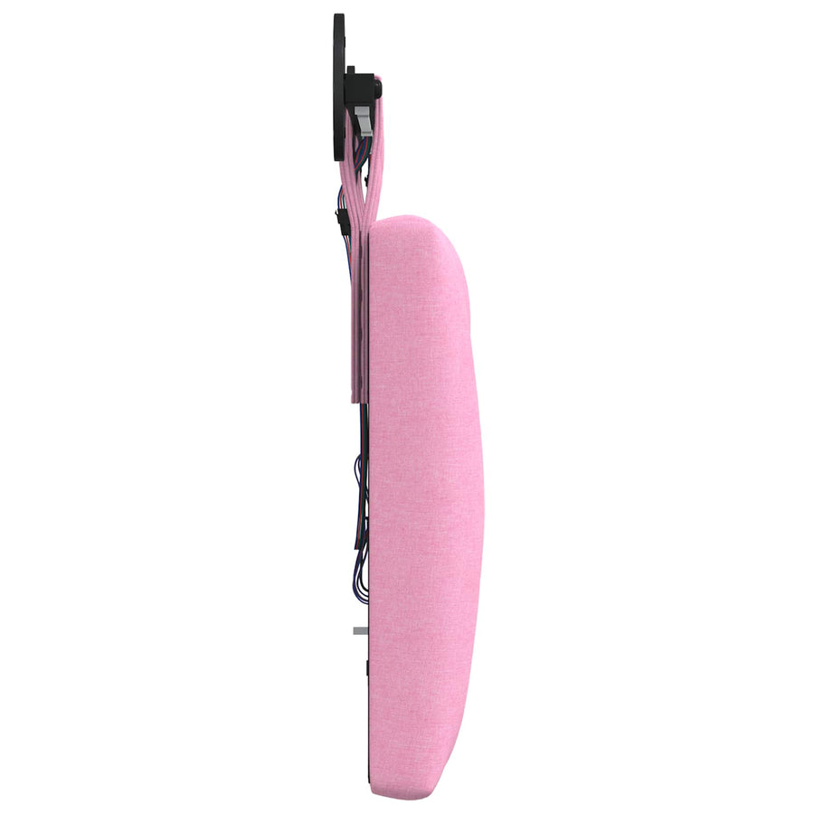 Hangend hoofdbord Met LED-verlichting Roze Stof
