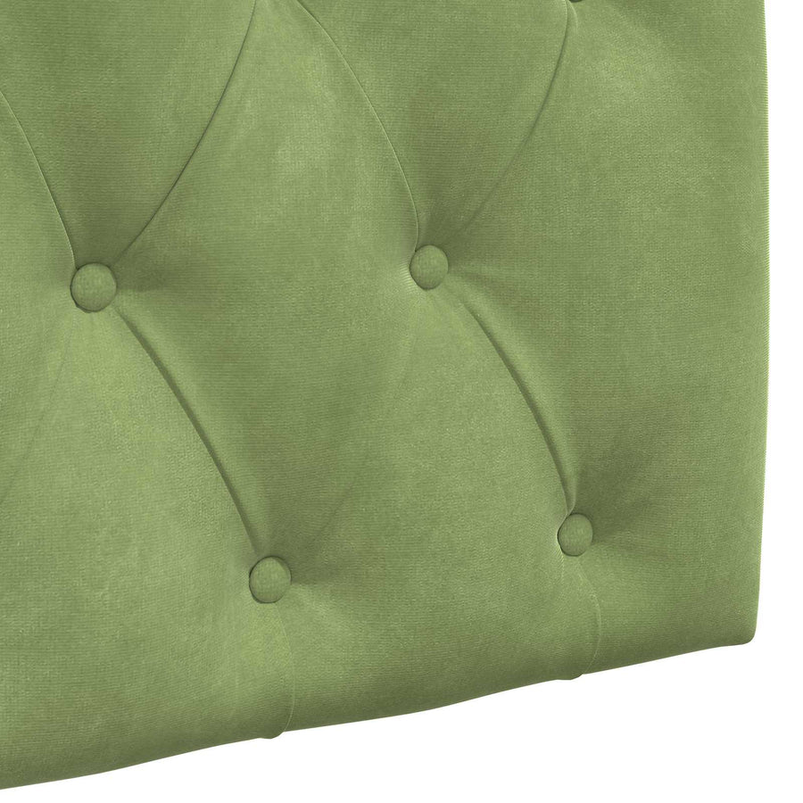 Hangend hoofdbord Met LED-verlichting Lichtgroen Fluweel