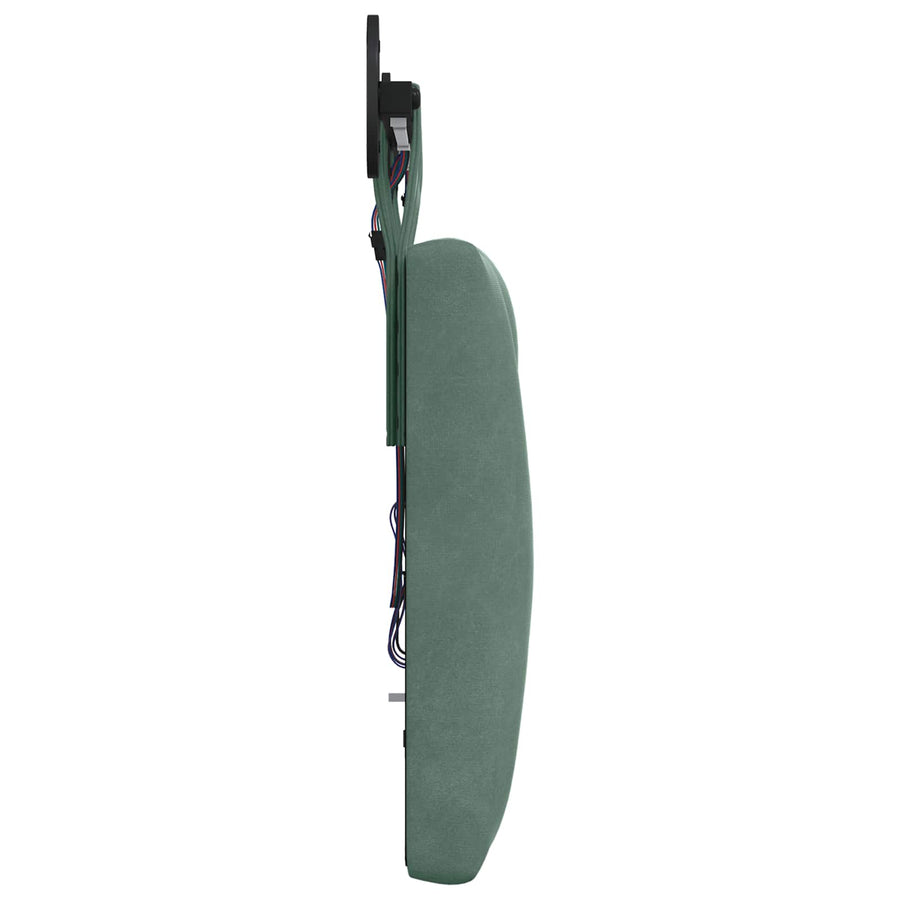 Hangend hoofdbord Met LED-verlichting Zeegroen Fluweel