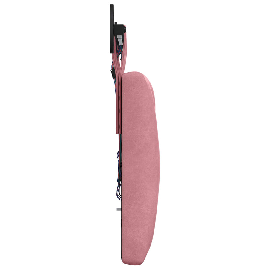 Hangend hoofdbord Met LED-verlichting Roze Fluweel