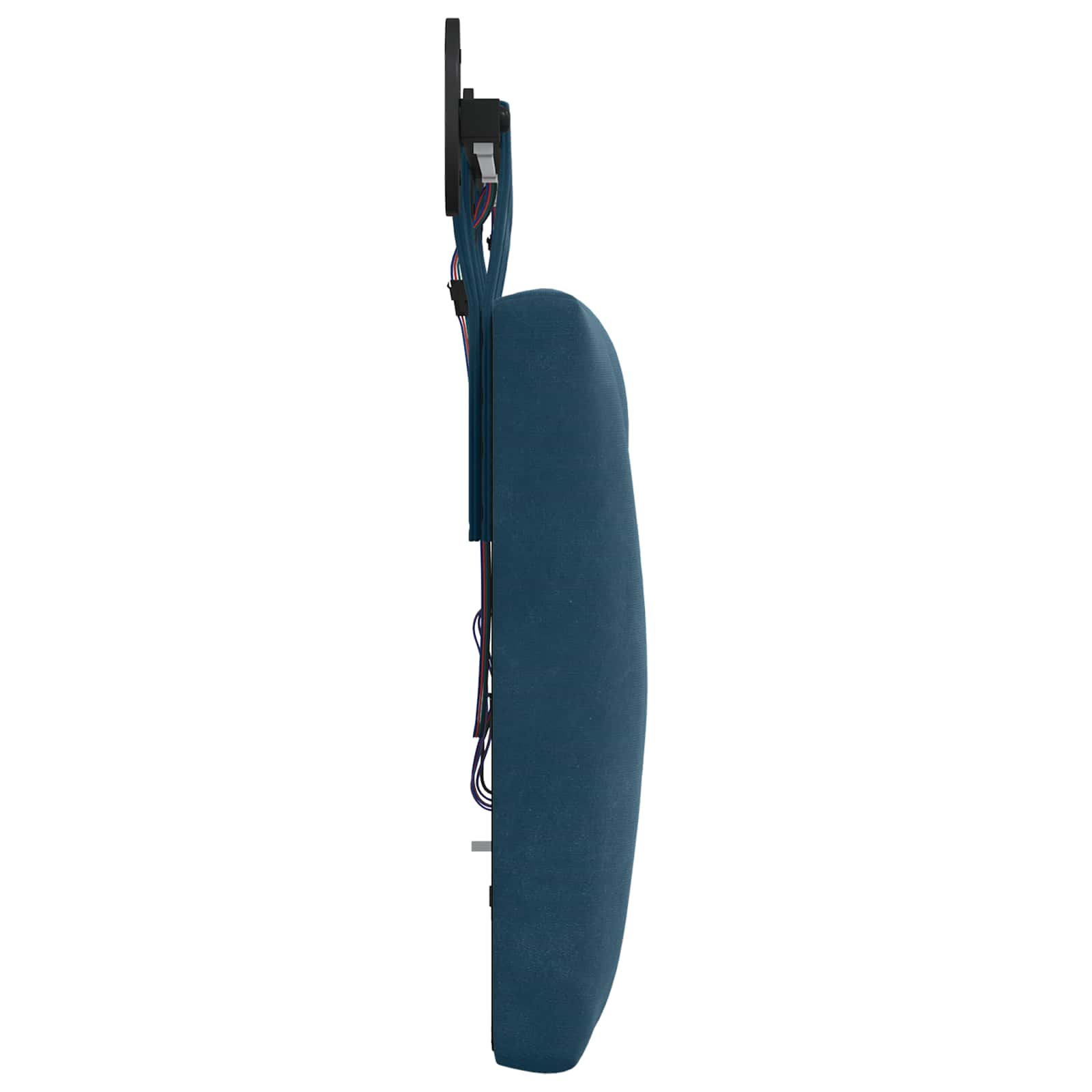 Hangend hoofdbord Met LED-verlichting Blauw Fluweel