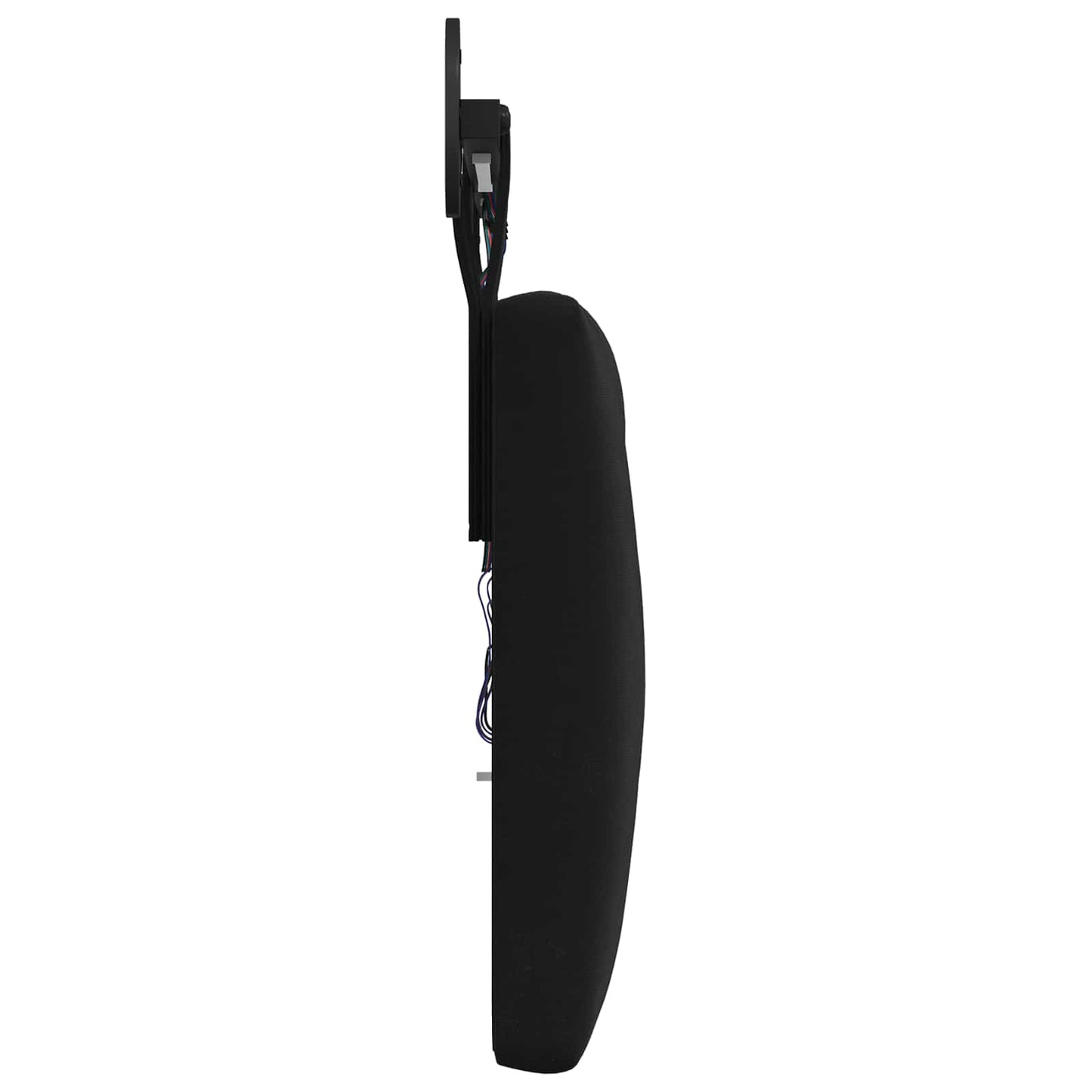 Hangend hoofdbord Met LED-verlichting Zwart Fluweel