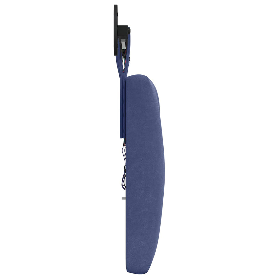 Hangend hoofdbord Met LED-verlichting Politieblauw Fluweel