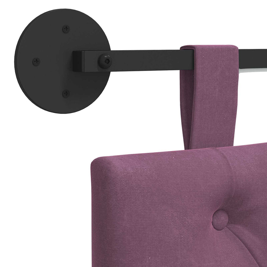 Hangend hoofdbord Met LED-verlichting Paars Fluweel