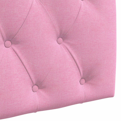 Hangend hoofdbord Met LED-verlichting Roze Stof