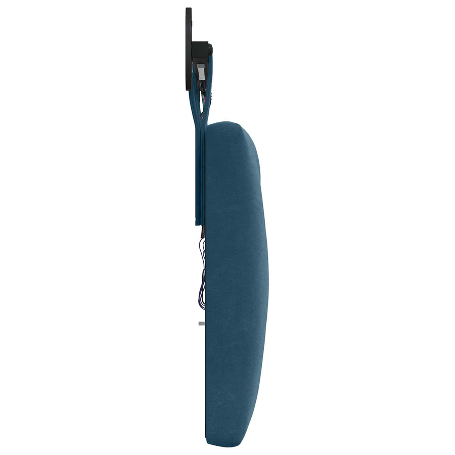 Hangend hoofdbord Met LED-verlichting Blauw Fluweel