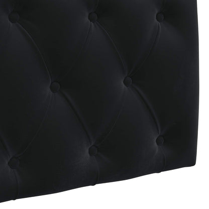 Hangend hoofdbord Met LED-verlichting Zwart Fluweel