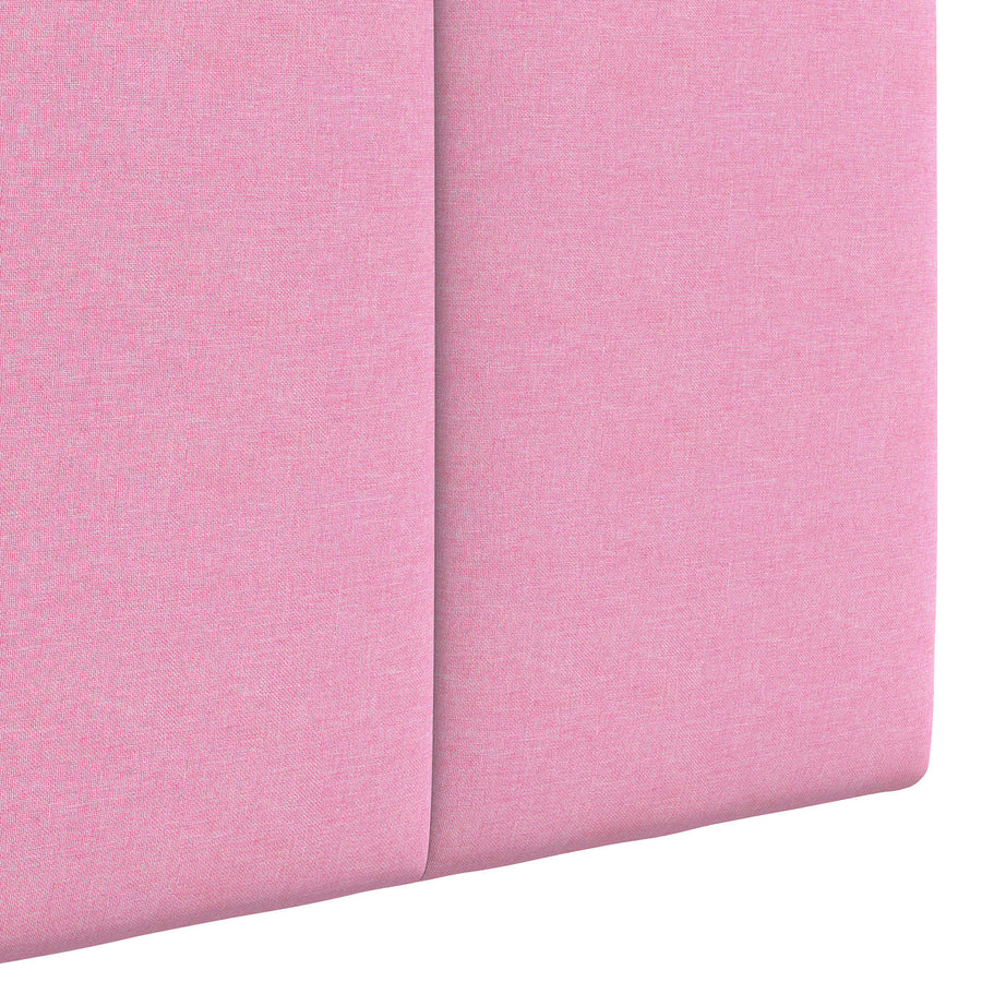 Hangend hoofdbord Met LED-verlichting Roze Stof