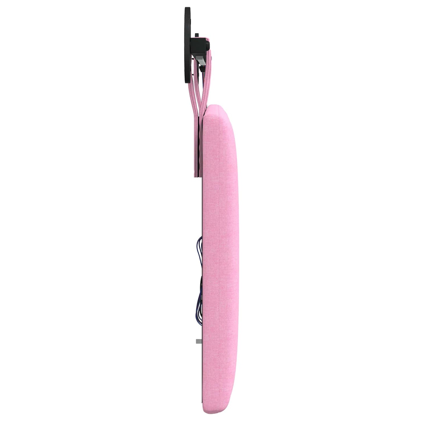 Hangend hoofdbord Met LED-verlichting Roze Stof