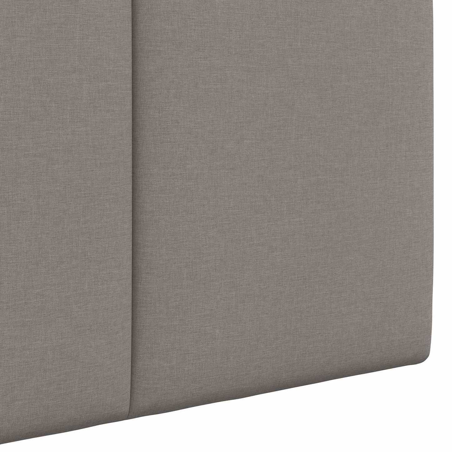 Hangend hoofdbord Met LED-verlichting Taupe Stof