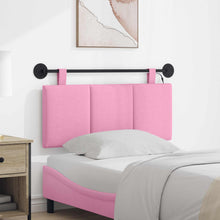 Hangend hoofdbord Met LED-verlichting Roze Stof