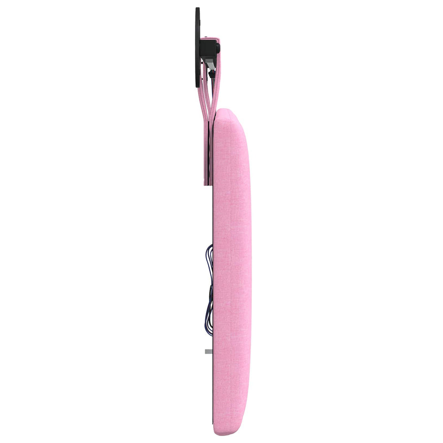 Hangend hoofdbord Met LED-verlichting Roze Stof