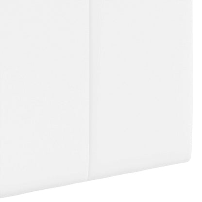Hangend hoofdbord Met LED-verlichting Wit Stof