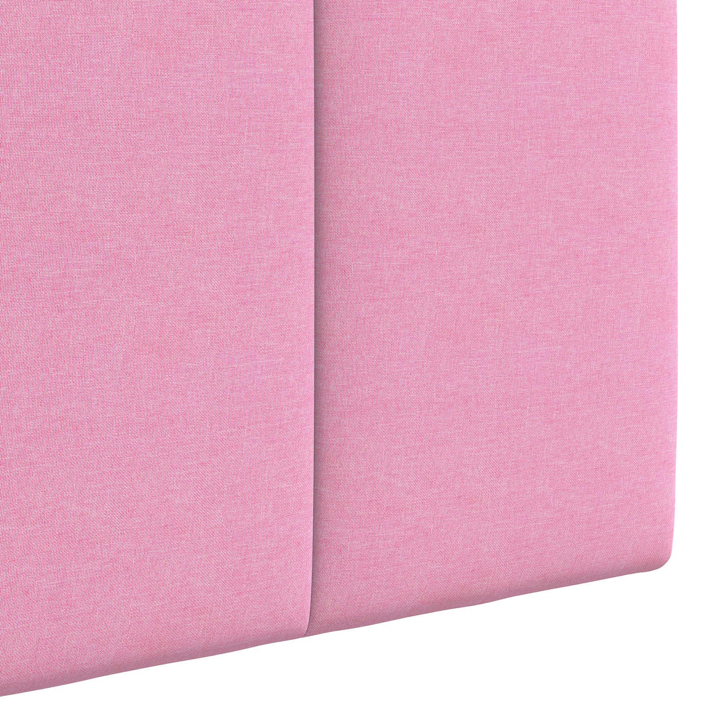 Hangend hoofdbord Met LED-verlichting Roze Stof