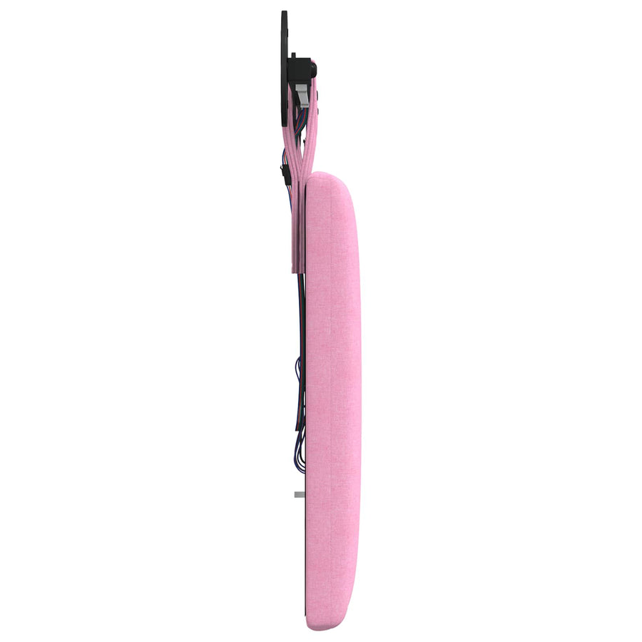 Hangend hoofdbord Met LED-verlichting Roze Stof