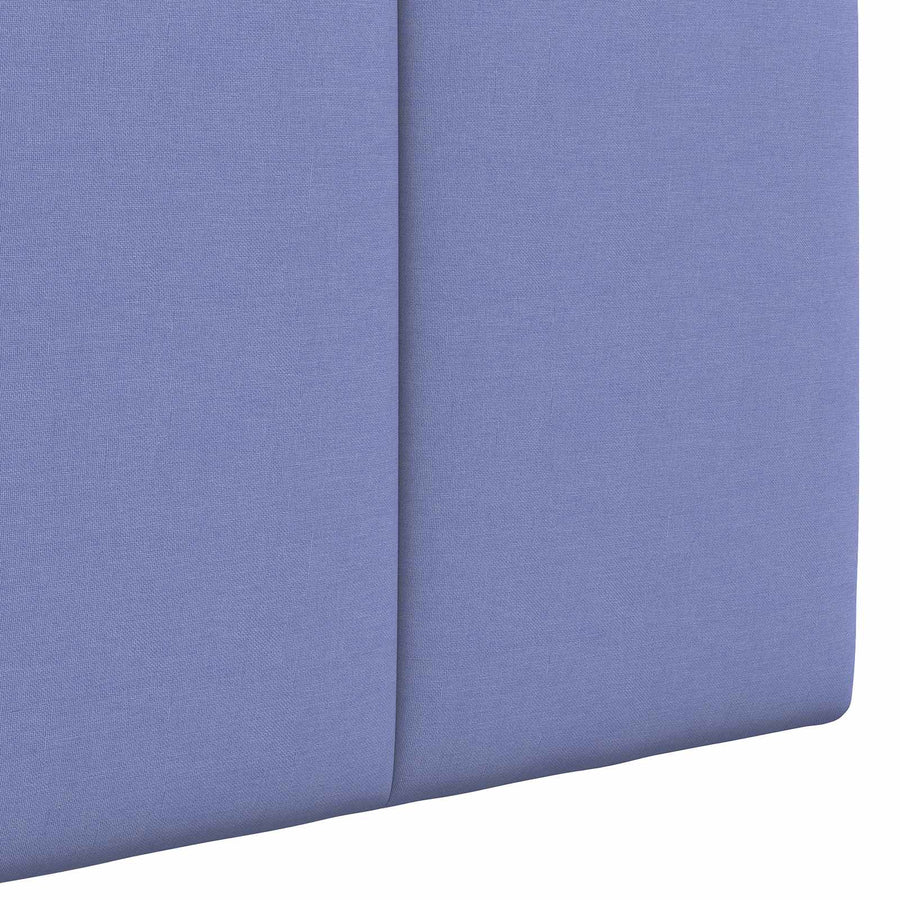 Hangend hoofdbord Met LED-verlichting Jeans Blauw Stof