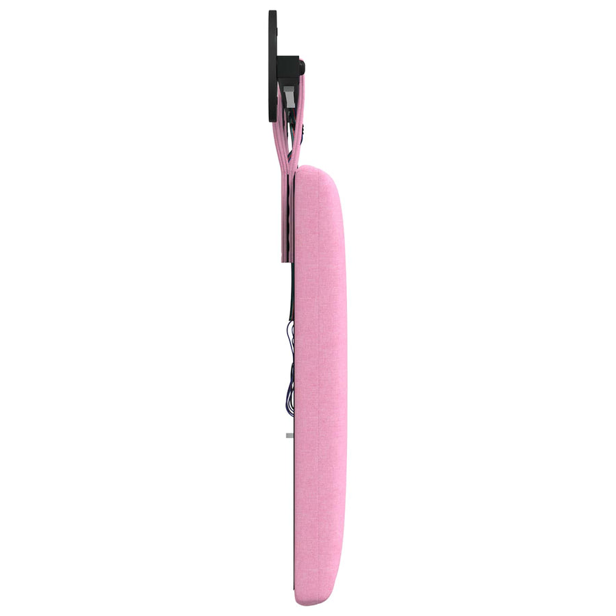 Hangend hoofdbord Met LED-verlichting Roze Stof